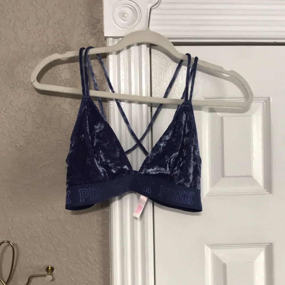 vs velvet racerback bralette